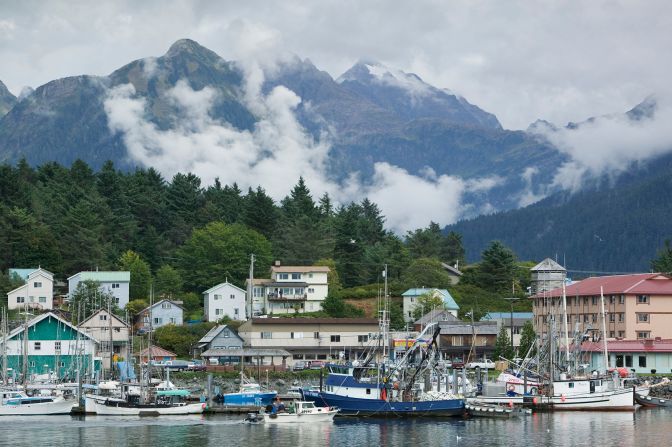 <strong>Alaska:</strong> Instead of offering cash to potential residents out of state, Alaska provides those already within its borders with a yearly sum from its Permanent Fund Dividend. The southeastern city of Sitka is pictured.