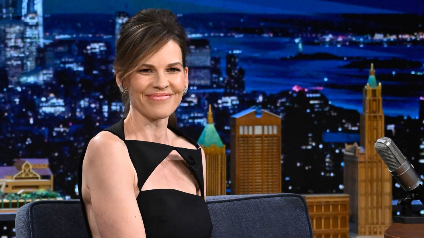 Hilary Swank during an interview on "The Tonight Show" last week.