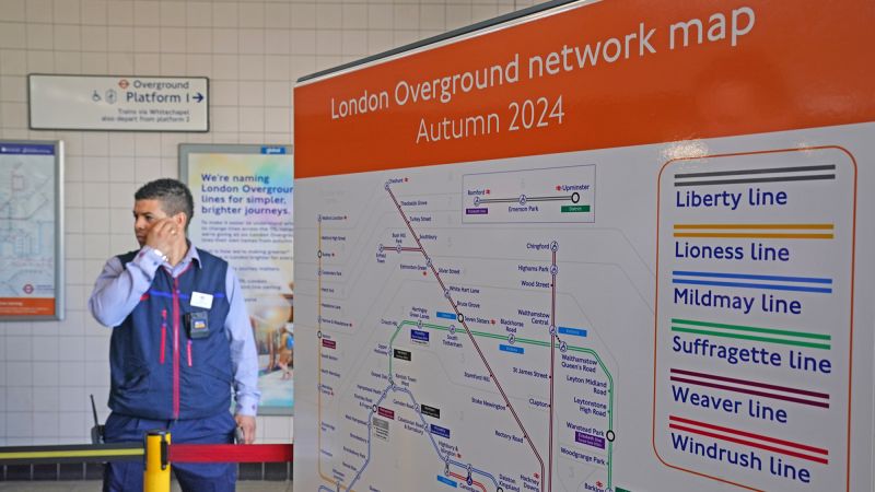 London Overground е обновен като шестте отделни линии които съставляват