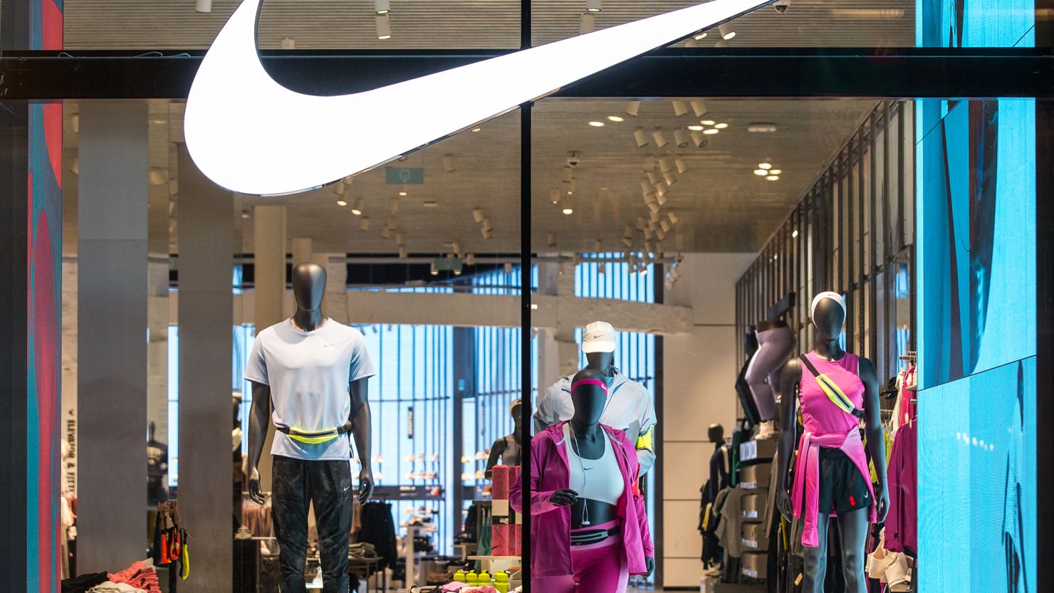 Nike store in Antwerp, Belgium, seen on February 15, 2024.
