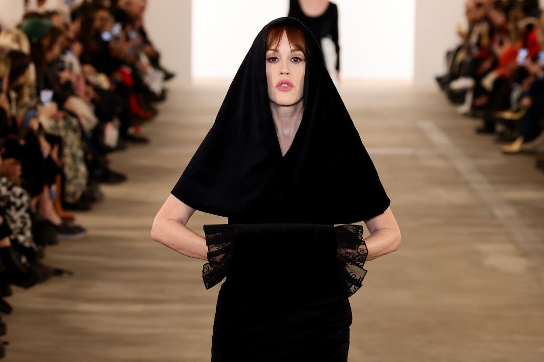 The show also marked a NYFW debut — on the runways, that is — for actor Molly Ringwald.