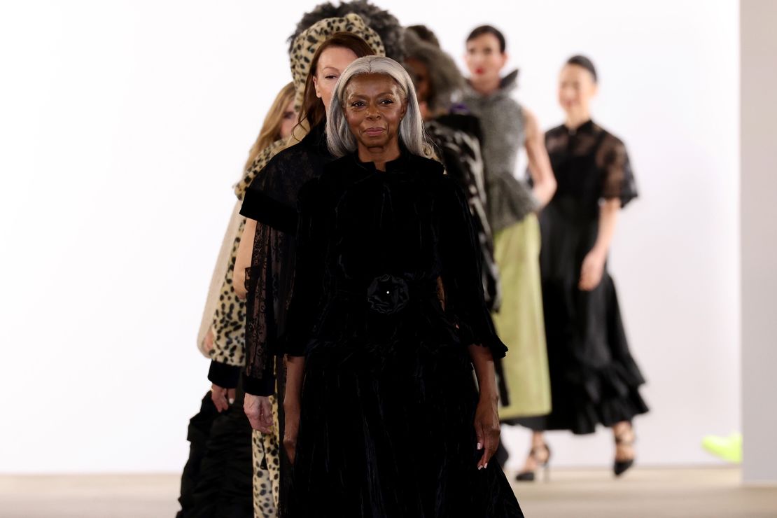 For her eponymous label's Fall-Winter 2024 collection, the designer Batsheva Hart cast models over the age of 40. In addition to the eye-catching fashions in sequins, lace and animal print furs, the runway show also featured two modern dance performances.