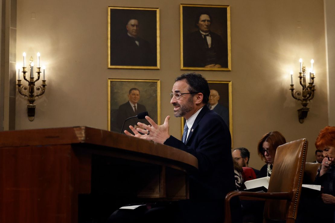 Internal Revenue Service Commissioner Daniel Werfel testifies before the House Ways and Means Committee in the Longworth House Office Building on Capitol Hill on February 15 in Washington, DC.