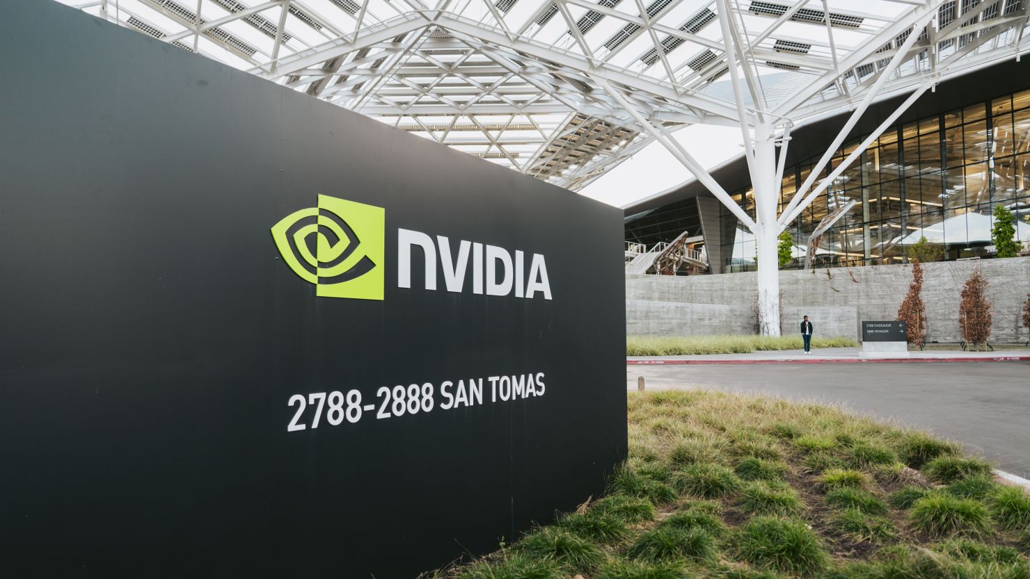 Nvidia headquarters in Santa Clara, California pictured on February 15, 2024.