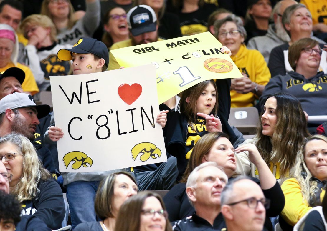 Clark is a fan-favorite among Iowa supporters, as they turn out in their droves to watch her eye-catching performances.