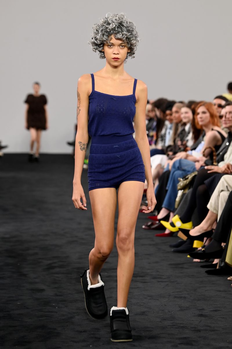 A model walks the runway at the JW Anderson show during London Fashion Week.