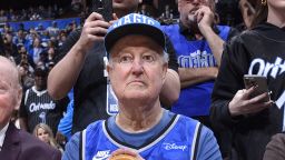 ORLANDO, FL - FEBRUARY 13: Pat Williams during Shaquille O'Neal's jersey retirement for the Orlando Magic on February 13, 2024 at the Kia Center in Orlando, Florida. NOTE TO USER: User expressly acknowledges and agrees that, by downloading and or using this photograph, User is consenting to the terms and conditions of the Getty Images License Agreement. Mandatory Copyright Notice: Copyright 2024 NBAE (Photo by Gary Bassing/NBAE via Getty Images)