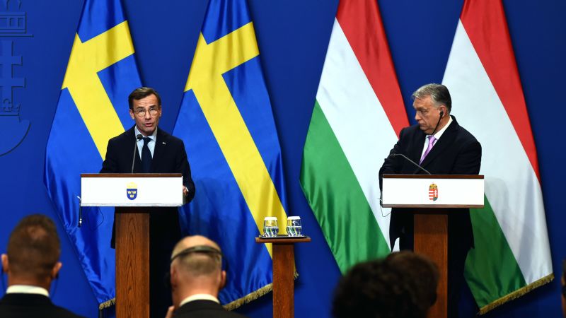 De Hongaarse premier Viktor Orbán prees de nieuwe fase met Zweden voordat hij stemde over de aanvraag voor toetreding tot de NAVO