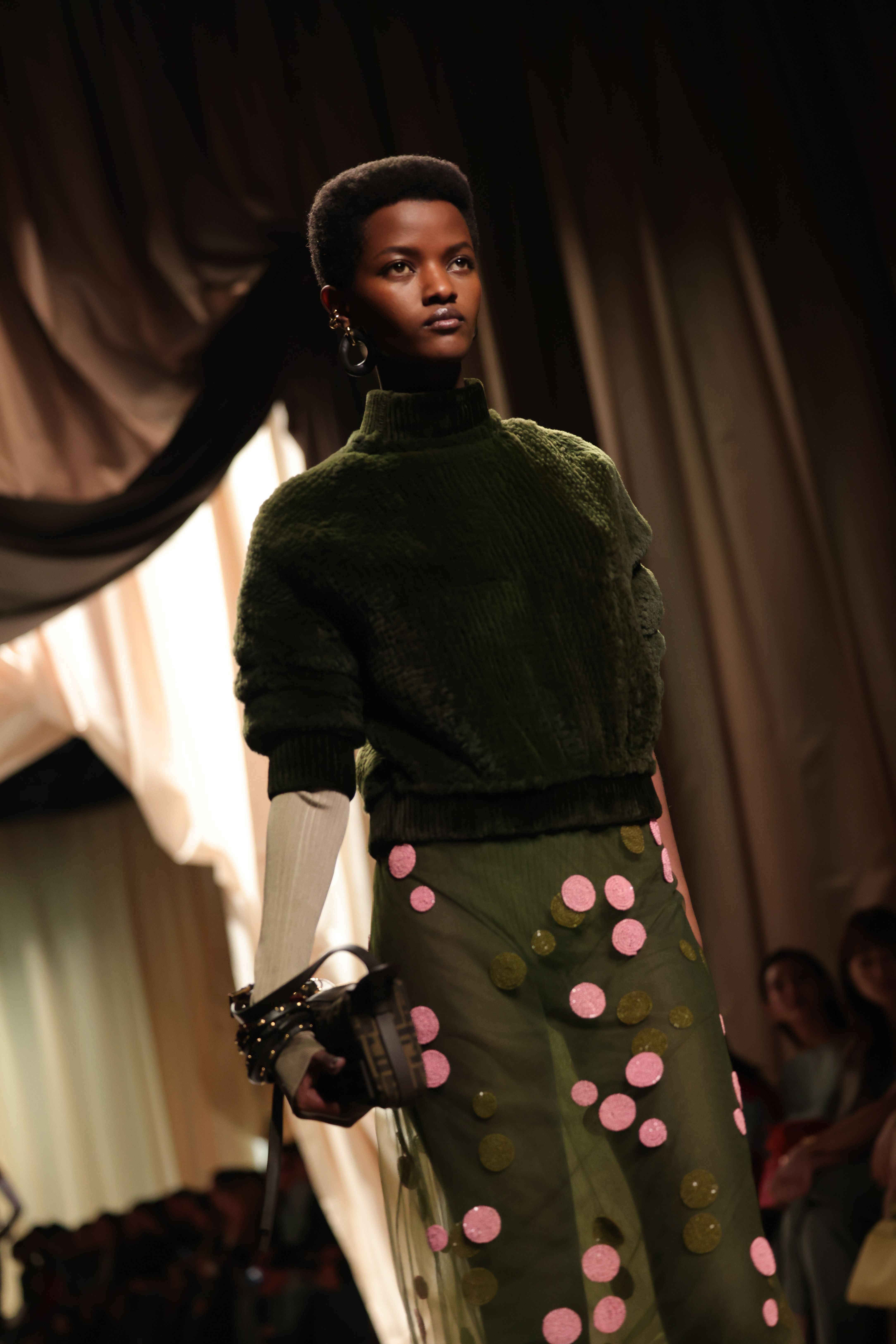 Fendi also got the dark green memo.