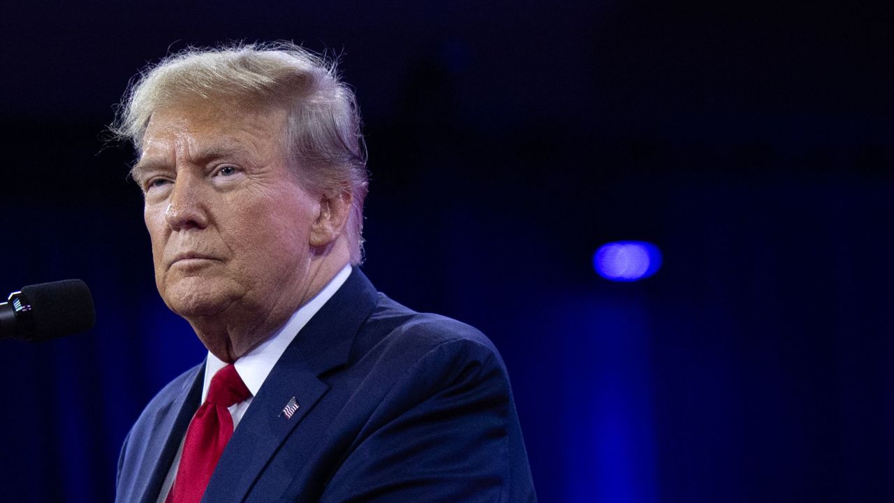 Former President Donald Trump delivers remarks at the Conservative Political Action Conference (CPAC) in National Harbor, Maryland, on Saturday, February 24, 2024.