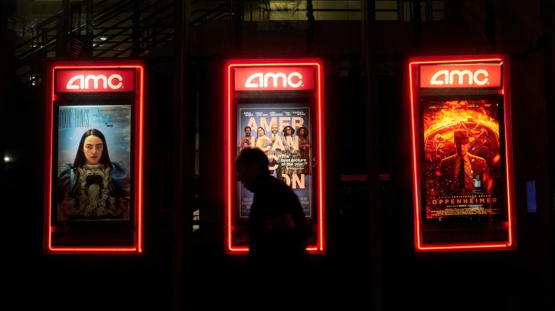 An AMC movie theater in New York, US, on Monday, Feb. 5, 2024. AMC Entertainment Holdings Inc. is scheduled to release earnings figures on February 28. Photographer: Bing Guan/Bloomberg via Getty Images