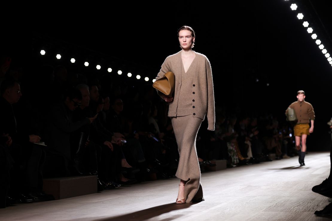 Elevated knitwear loomed large at Ferragamo.