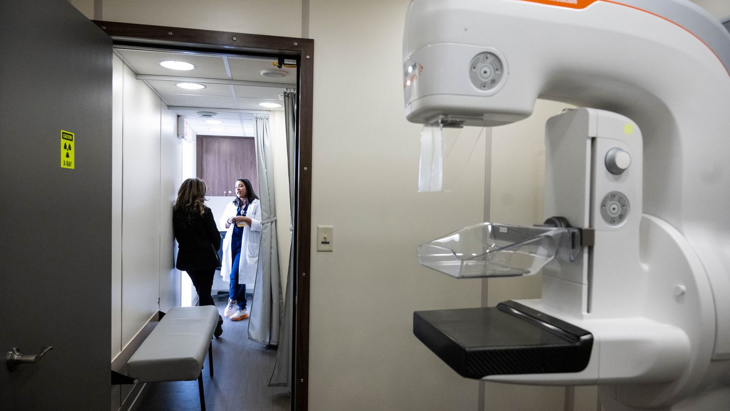 The USPSTF recommends biennial screening mammography for women ages 40 to 74.