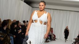 A model walks the runway during the Ester Manas Womenswear Fall/Winter 2024-2025 show as part of Paris Fashion Week on February 27, 2024 in Paris, France.