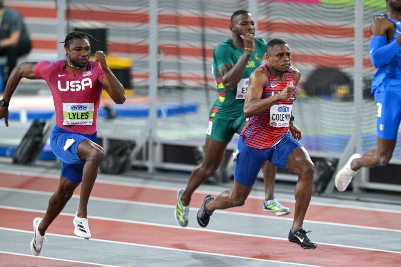 Christian Coleman Wins World Indoor 60-meter Title Over US Rival Noah ...