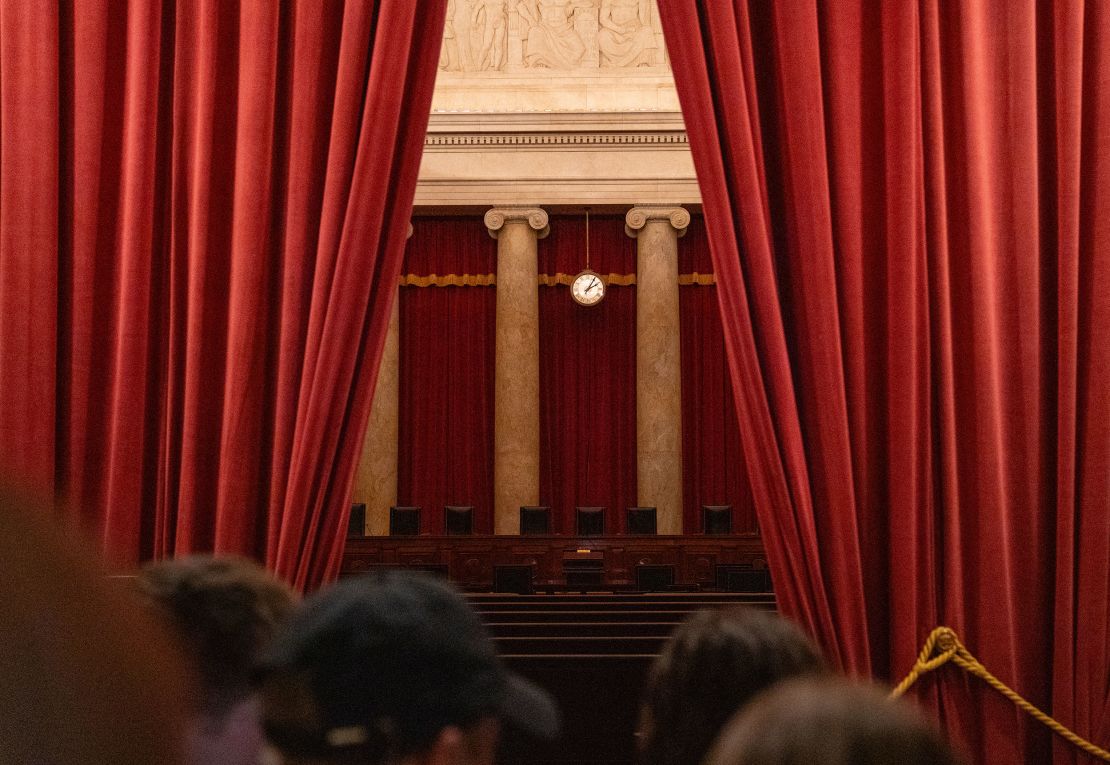 The chamber of the US Supreme Court in Washington, DC