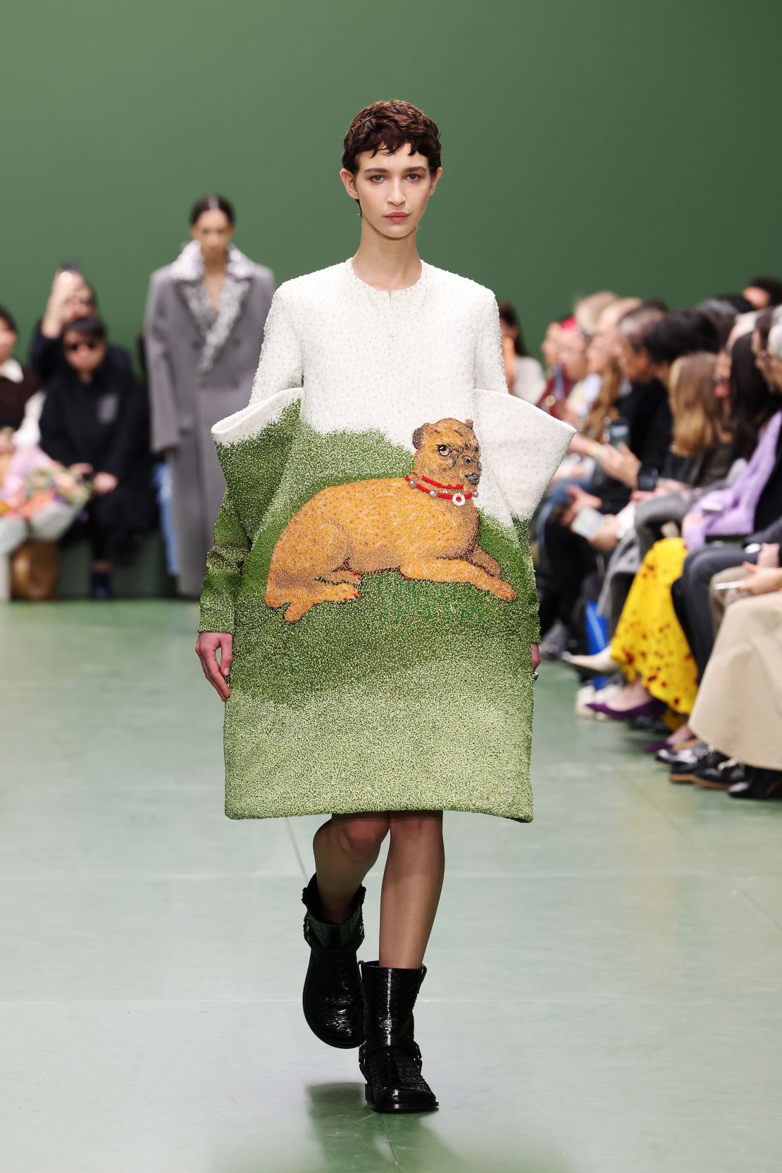 Prints and themes at the Loewe show were inspired by 20th-century American painter, Albert York.