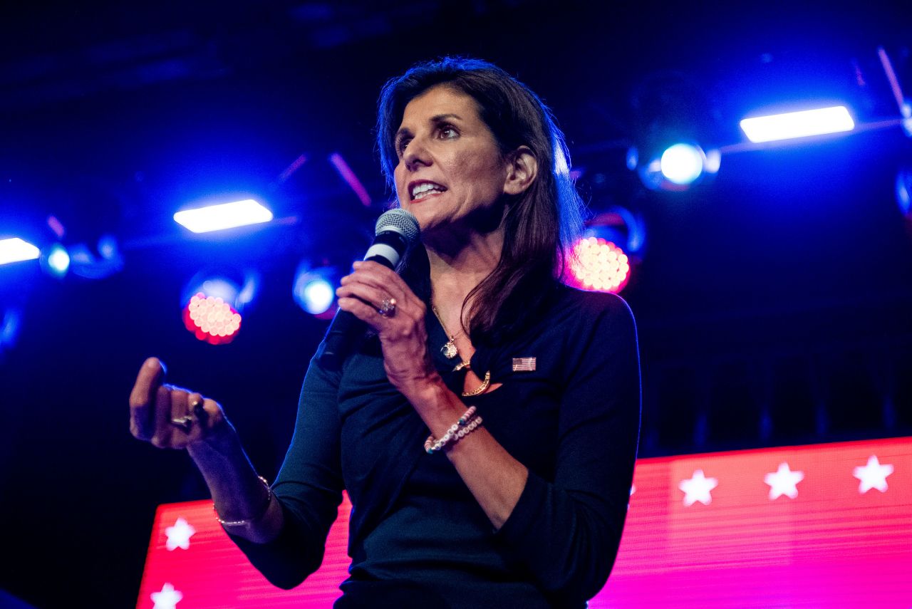 Nikki Haley speaks in Fort Worth, Texas, in March.