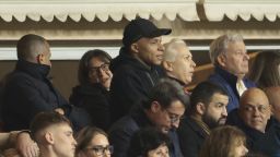 Kylian Mbappé watched the rest of the game from the stands with his mother Fayza Lamari.