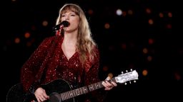 SINGAPORE, SINGAPORE - MARCH 02: EDITORIAL USE ONLY. NO BOOK COVERS Taylor Swift performs during "Taylor Swift | The Eras Tour" at the National Stadium on March 02, 2024 in Singapore. (Photo by Ashok Kumar/TAS24/Getty Images for TAS Rights Management)