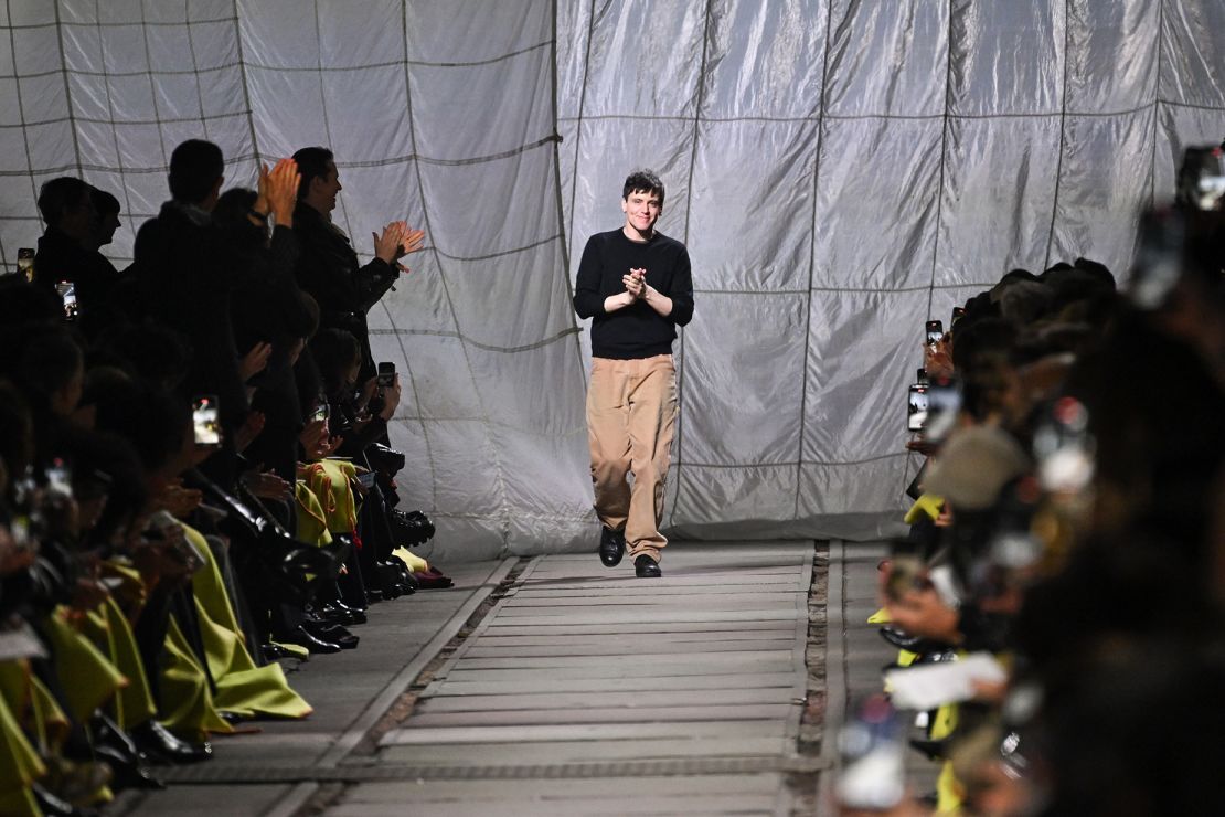 Irish designer Seán McGirr also made his debut for Alexander McQueen in Paris this season.