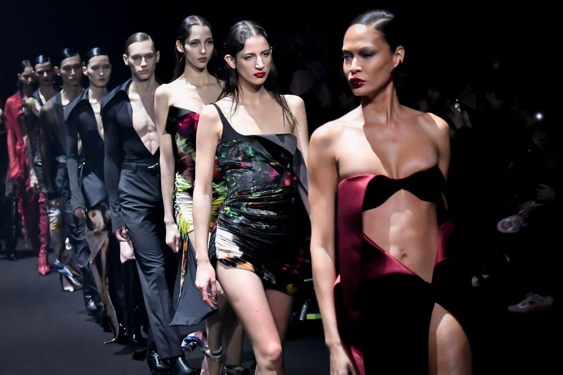 The Mugler show stayed true to Casey Cadwallader's sensual, skin-baring vision of the brand.