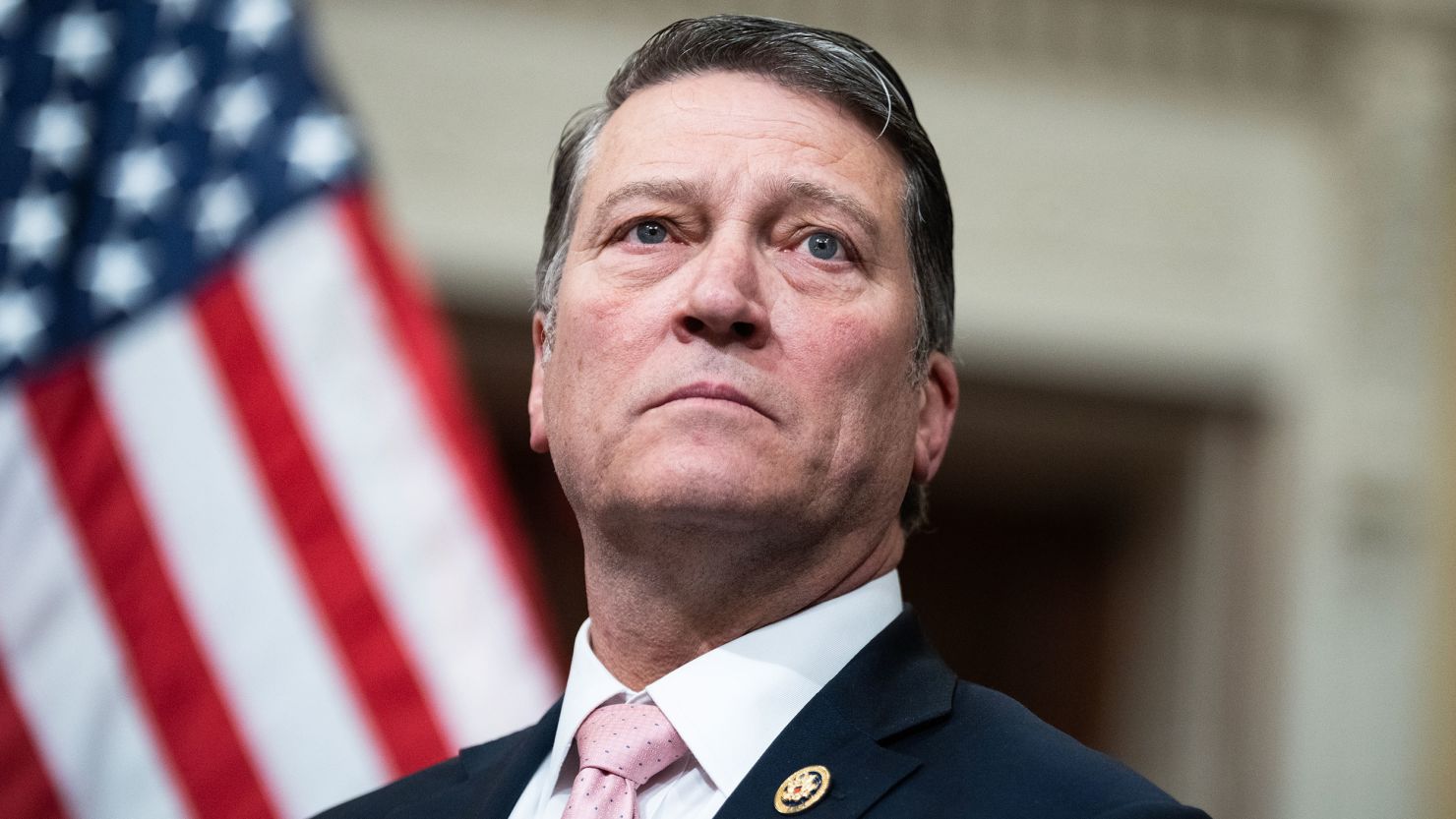 Rep. Ronny Jackson attends a news conference with members of the House Republican Conference in Cannon Building on Wednesday, March 6, 2024.