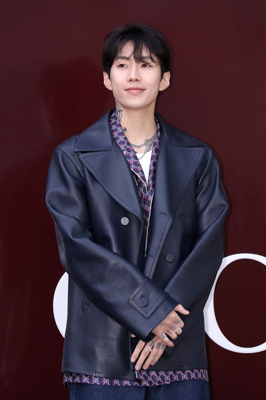 Gucci global brand ambassador, actor and singer Jay Park at a pop-up store opening in Seoul on March 5, 2024.