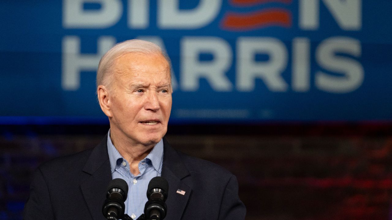 President Joe Biden speaks at a campaign event at Pullman Yards on March 9, 2024 in Atlanta, Georgia.