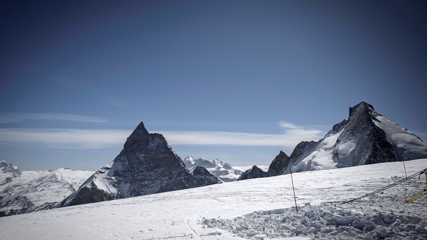 The bodies of five skiers were discovered close to the Tête Blanche high-altitude pass between Zermatt and Arolla.