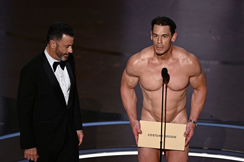 John Cena Gives Out Costume Design Oscar In His Birthday Suit CNN   Gettyimages 2066798400 