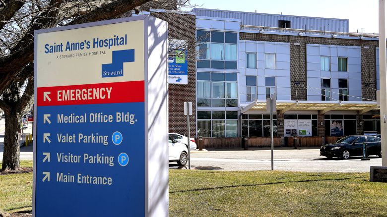 Fall River, MA - March 8, 2024: St. Anne's Hospital, a Steward-owned hospital is being targeted for takeover by Southeast Health. (Photo by John Tlumacki/The Boston Globe via Getty Images)