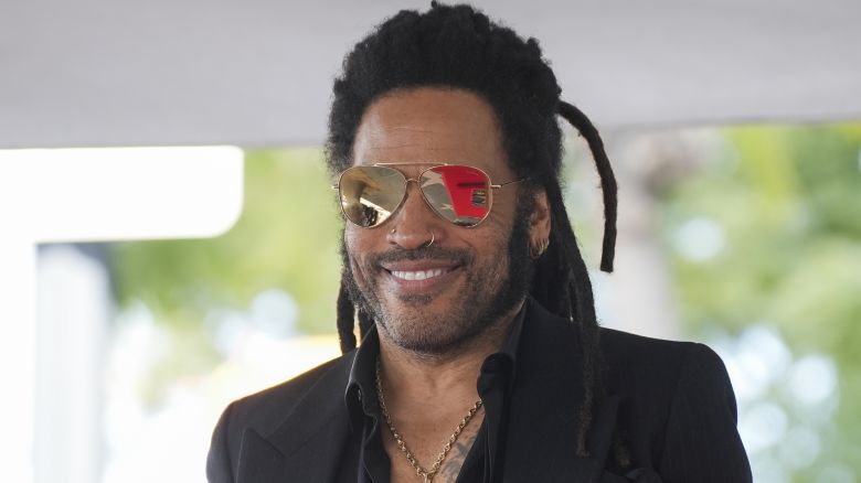 Lenny Kravitz at the star ceremony where Lenny Kravitz is honored with a star on the Hollywood Walk of Fame on March 12, 2024 in Los Angeles, California. (Photo by JC Olivera/Variety via Getty Images)