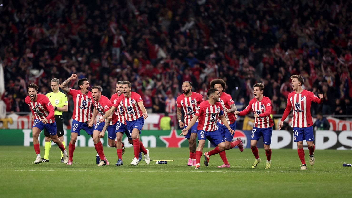 Atlético Madrid secured a comeback victory against Inter Milan in the Champions League last 16.