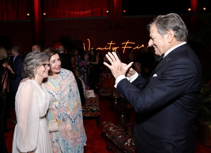 (L-R) Sally Field, Nancy Pelosi and Paul Pelosi