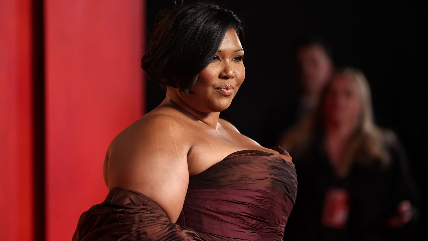 Lizzo attends the 2024 Vanity Fair Oscar Party Hosted in Los Angeles.