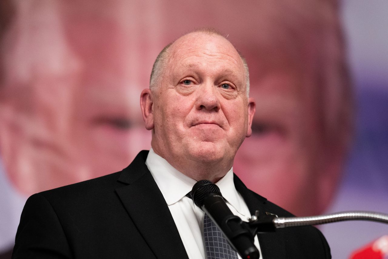 Tom Homan speaks at the Columbiana County Lincoln Day Dinner in Salem, Ohio, on March 15.