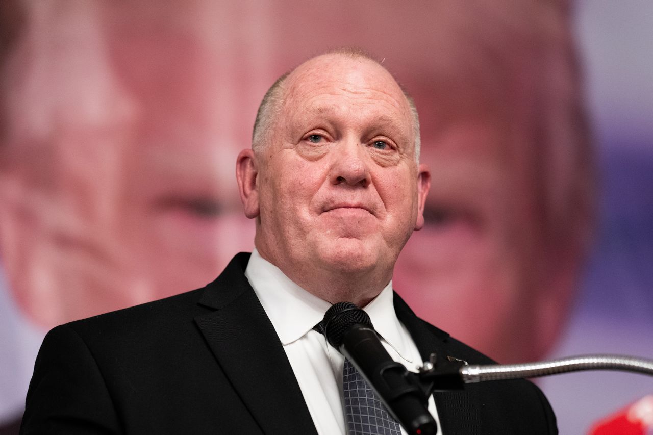 Tom Homan delivers the keynote speech at the Columbiana County Lincoln Day Dinner in Salem, Ohio on March 15.