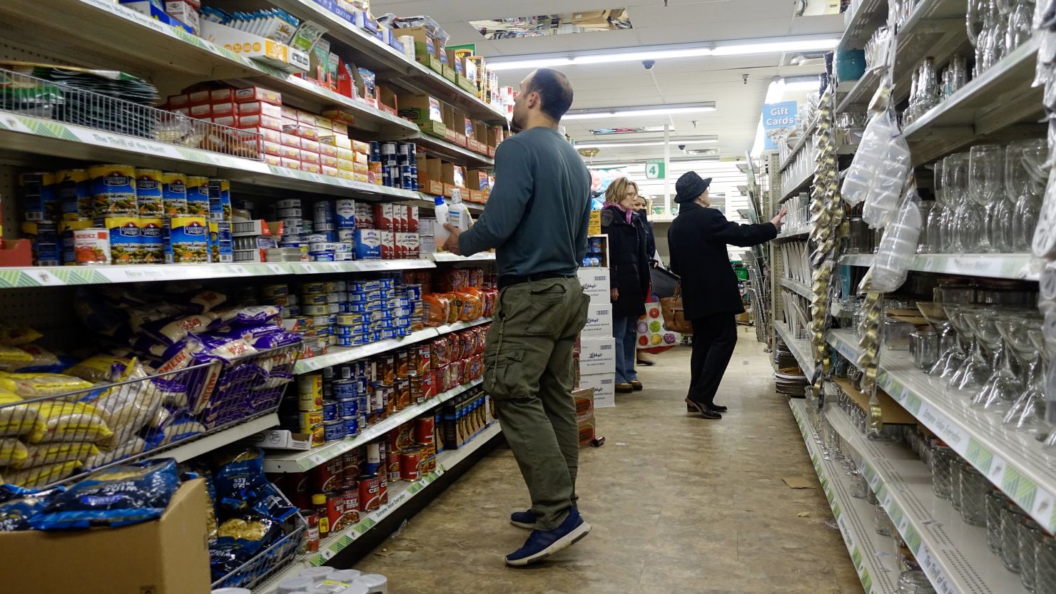 Consumers purchase products at a Dollar Tree store on March 13, 2024 in New York City.