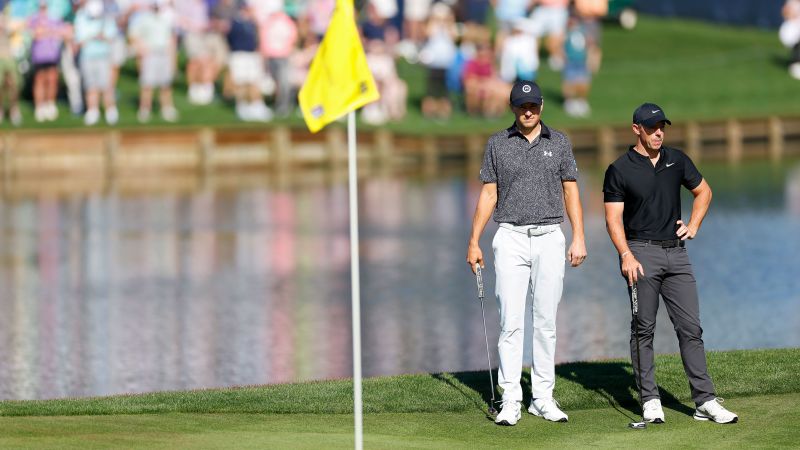Players Championship: ‘Adamant’ Rory McIlroy says his conscience is clear after lengthy rules dispute with Jordan Spieth