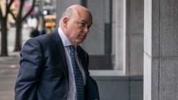 Mike Lynch, former chief executive officer of Autonomy Corp., arrives at federal court in San Francisco, California, US, on Monday, March 18, 2024. Lynch is charged with 14 counts of wire fraud, one count of securities fraud and one count of conspiracy to commit wire fraud.