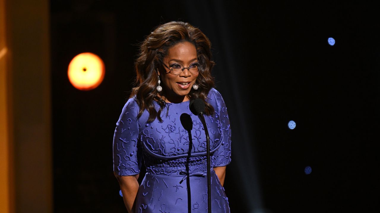 Oprah Winfrey speaks onstage during the 2024 NAACP Image Awards in Los Angeles.