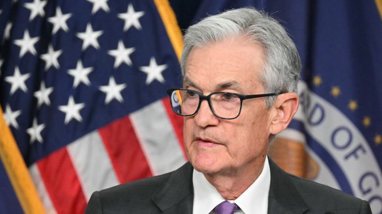 US Federal Reserve Chairman Jerome Powell holds a press conference at the end of the two-day Federal Open Market Committee (FOMC) meeting at the Federal Reserve in Washington, DC, on March 20, 2024.