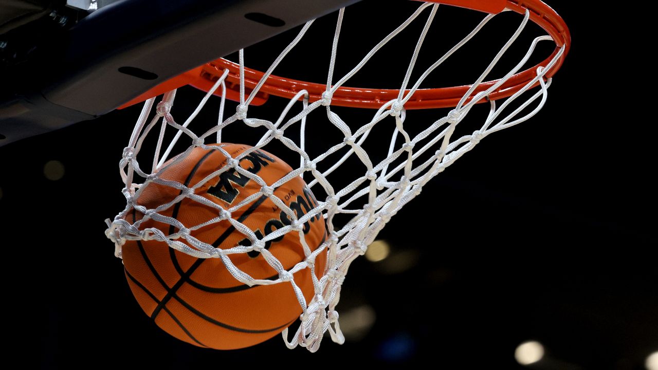 INDIANAPOLIS, INDIANA - MARCH 21: Basketballs during practice for the NCAA Men's Basketball Tournament at Gainbridge Fieldhouse on March 21, 2024 in Indianapolis, Indiana. (Photo by Andy Lyons/Getty Images)