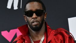 US producer-musician Sean "Diddy" Combs poses with the Global Icon award in the press room during the MTV Video Music Awards at the Prudential Center in Newark, New Jersey, on September 12, 2023. (Photo by ANGELA WEISS / AFP) (Photo by ANGELA WEISS/AFP via Getty Images)