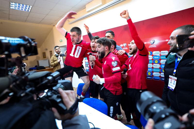 Georgia Celebrates In Style After Historic Euro 2024 Qualification CNN   Gettyimages 2107852816 