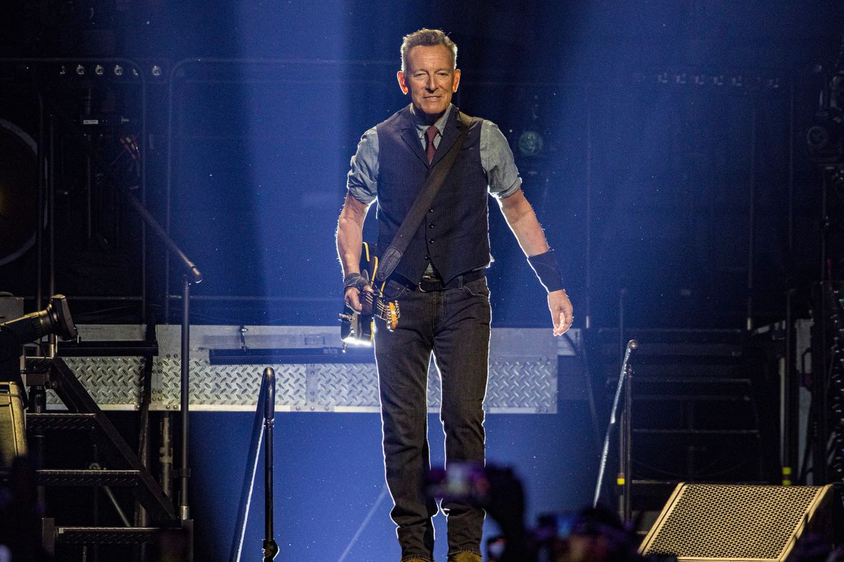 Springsteen and the E Street Band perform on stage at Pechanga Arena on March 25, 2024 in San Diego, California.