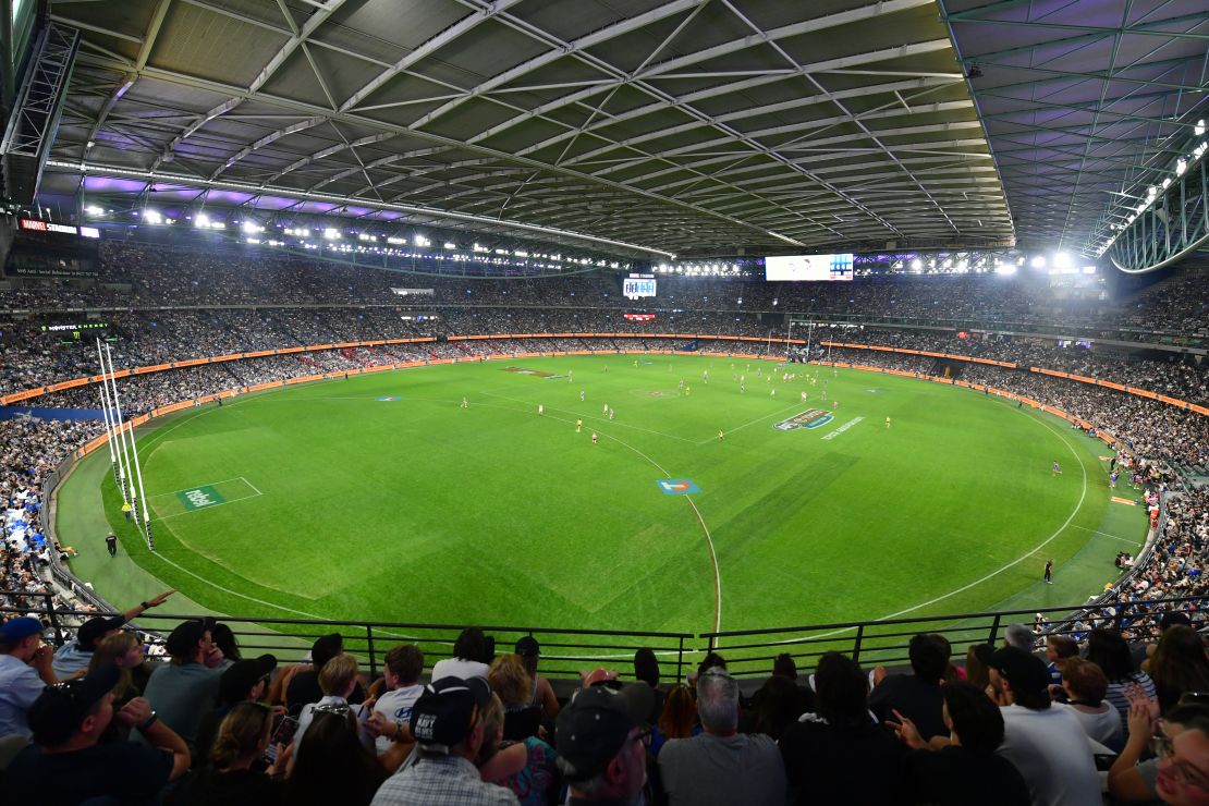 Marvel Stadium regularly hosts AFL matches and is home to the league's headquarters.