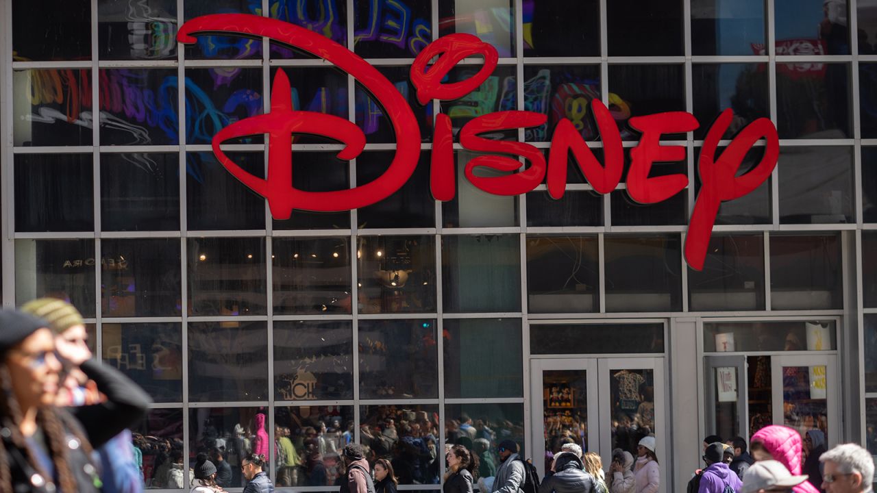 The Disney store in the Times Square neighborhood of New York, US, on Friday, March 29, 2024.