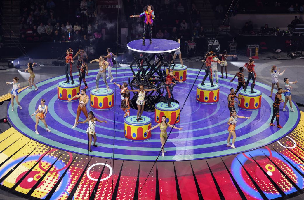 The Ringling Brothers and Barnum & Bailey Circus during their opening night show in Boston.
